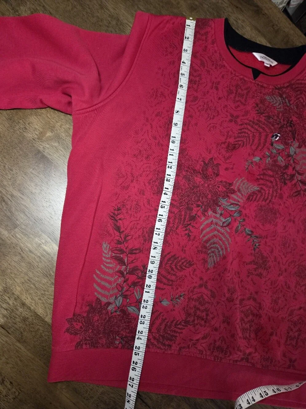 Northern Traditions Cardinal Bird Floral Crewneck Sweatshirt - Picture 8 of 8